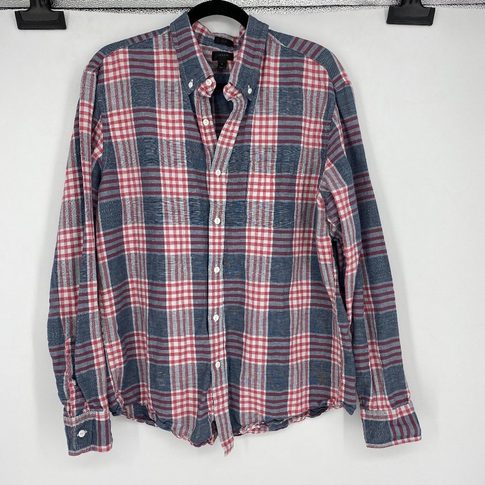 J Crew shirt  / Irish Linen Plaid Shirt
